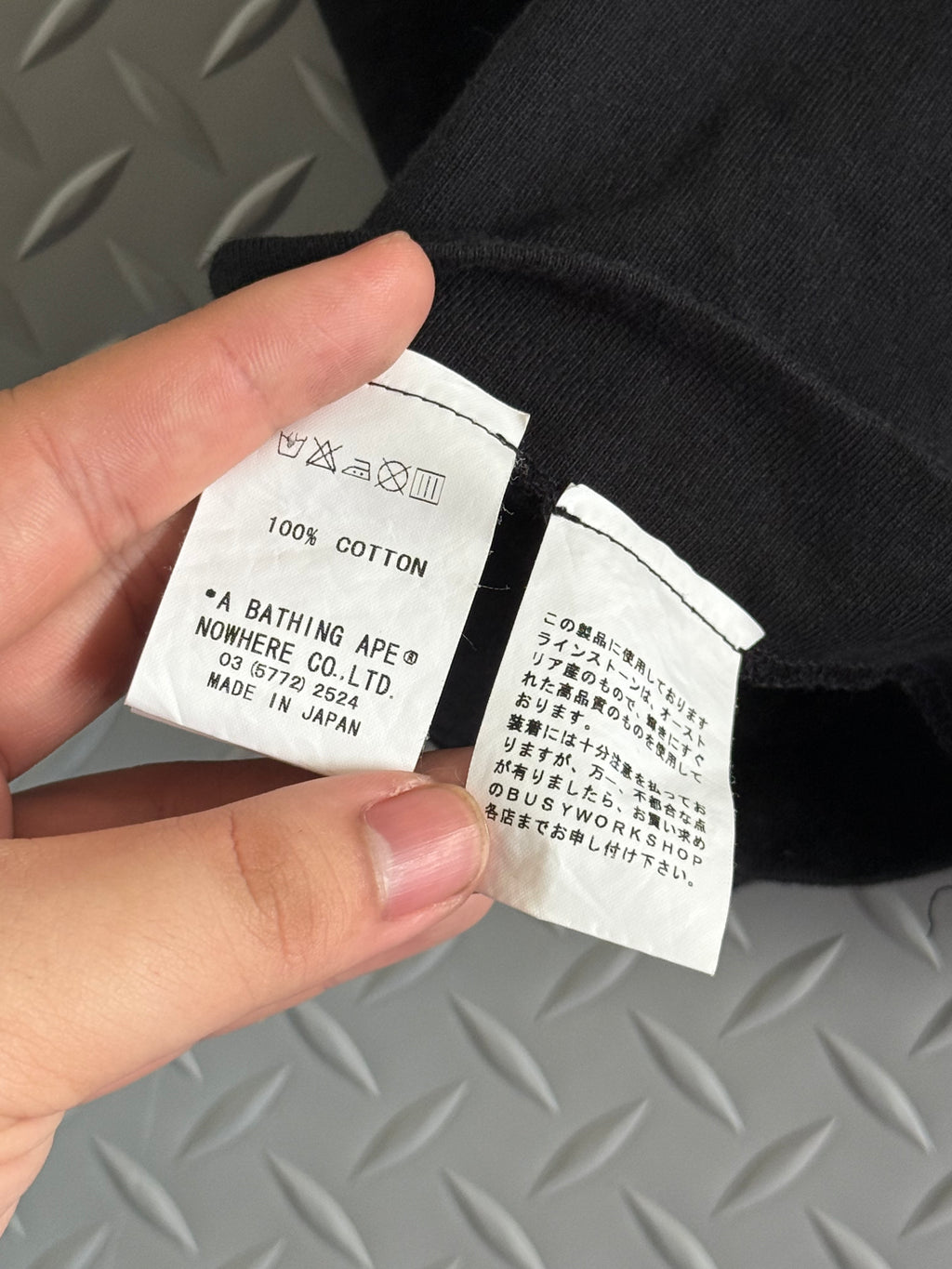 Vintage A Bathing Ape Swarovski Studded Tee - Size XS