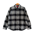 Supreme Black and White Flannel Shirt - Size XL