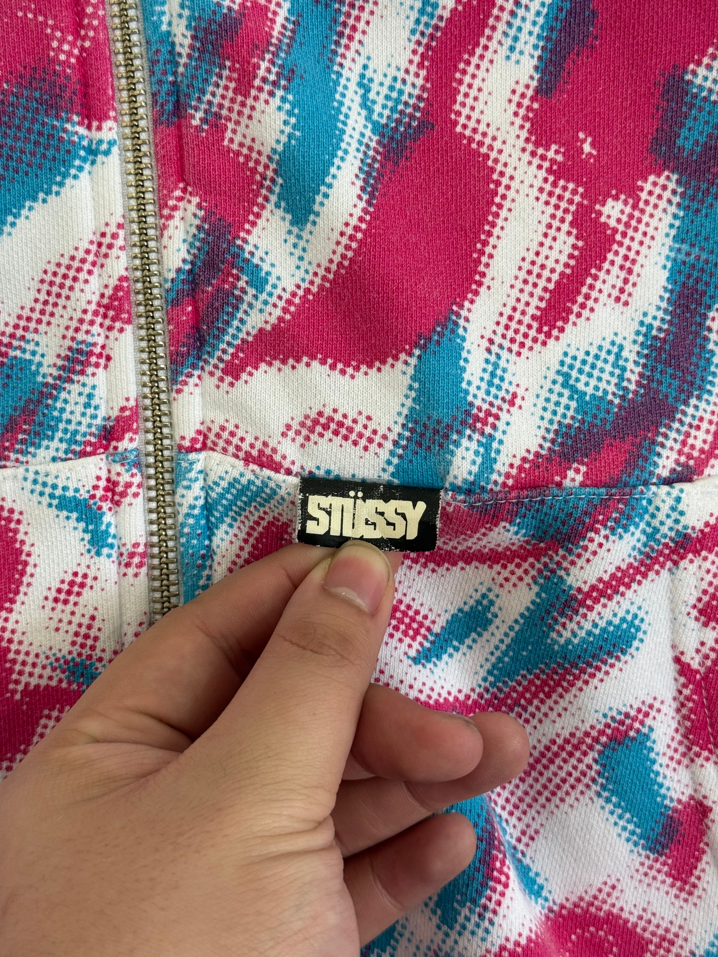 VTG Stussy Psychedelic Zip Up - Size M