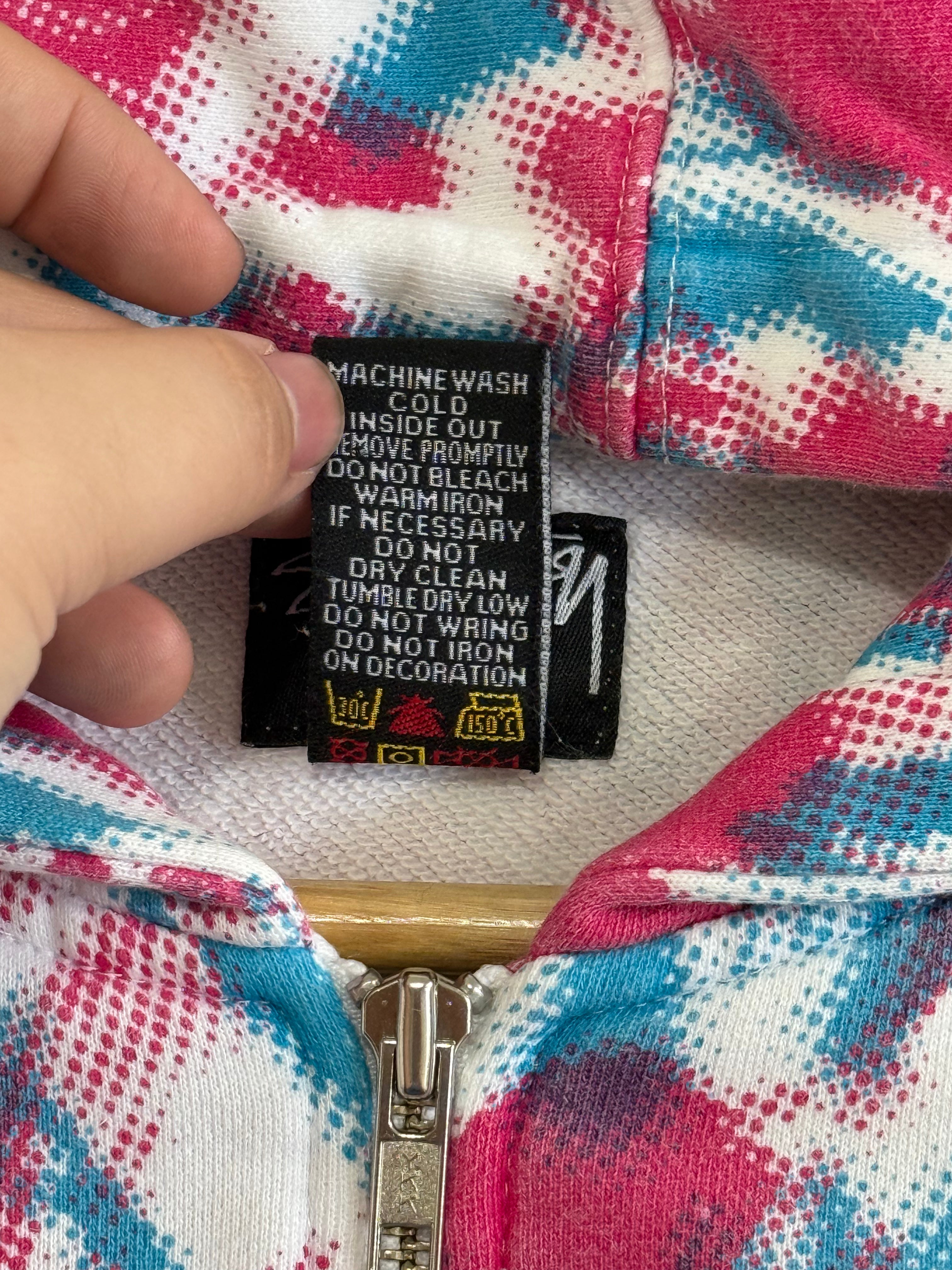 VTG Stussy Psychedelic Zip Up - Size M