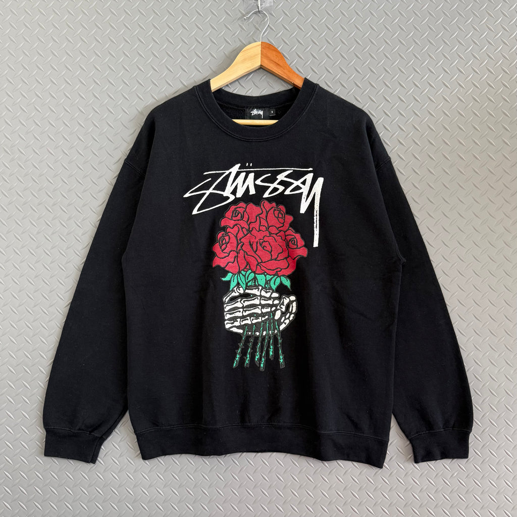 Stussy Rose Bouquet Crewneck - Size S