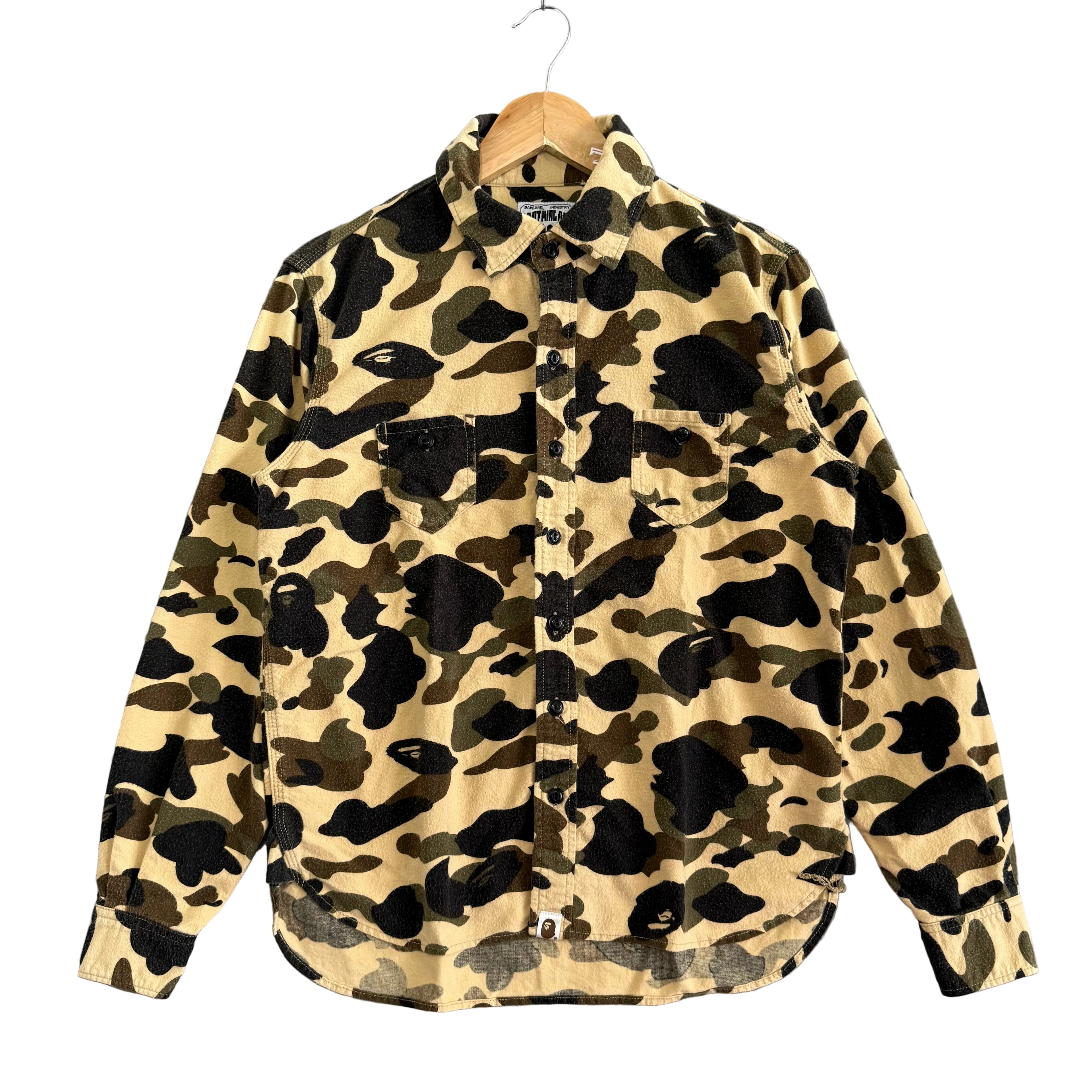 A Bathing Ape Camo Flannel - Size M