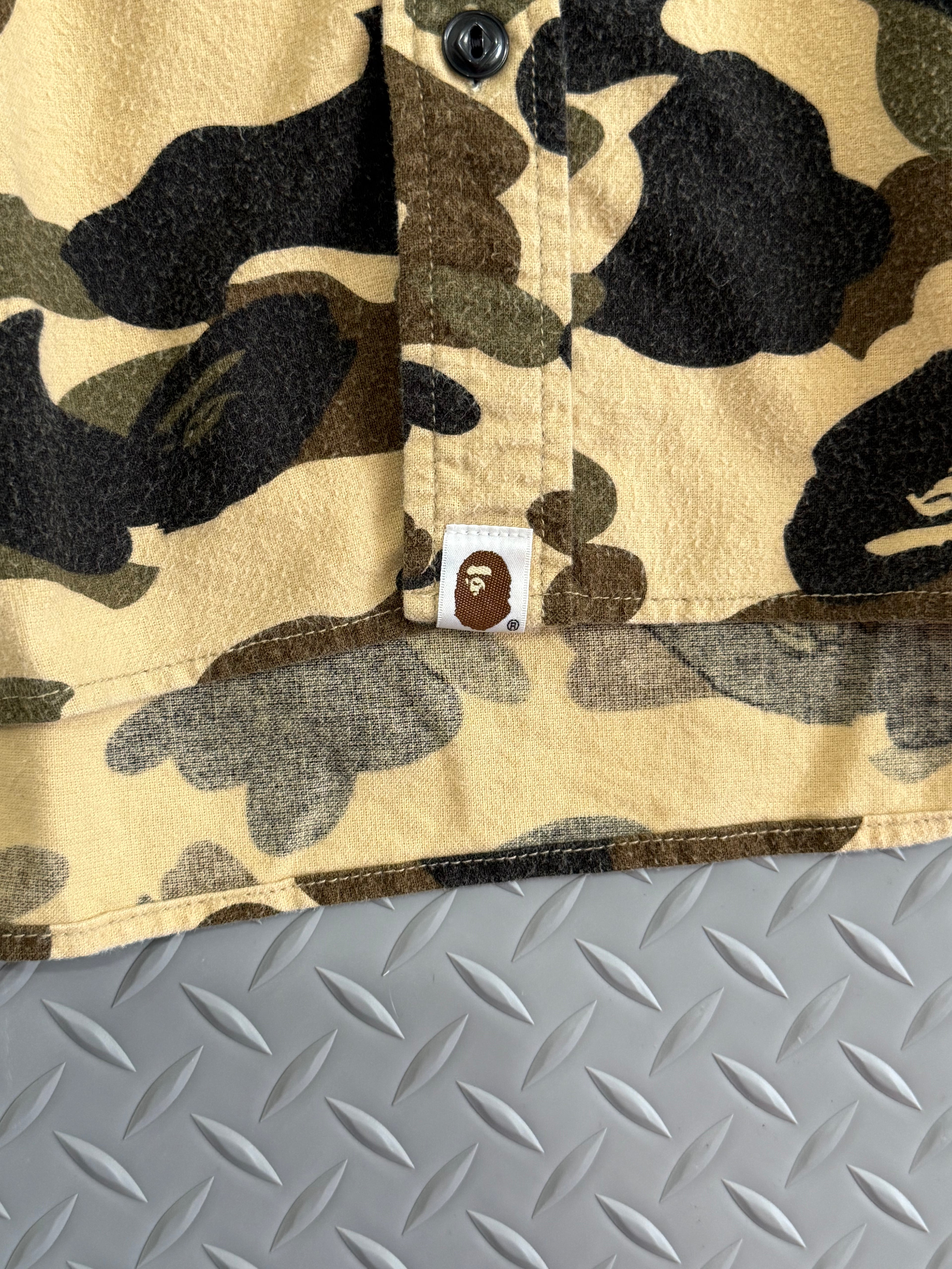 A Bathing Ape Camo Flannel - Size M