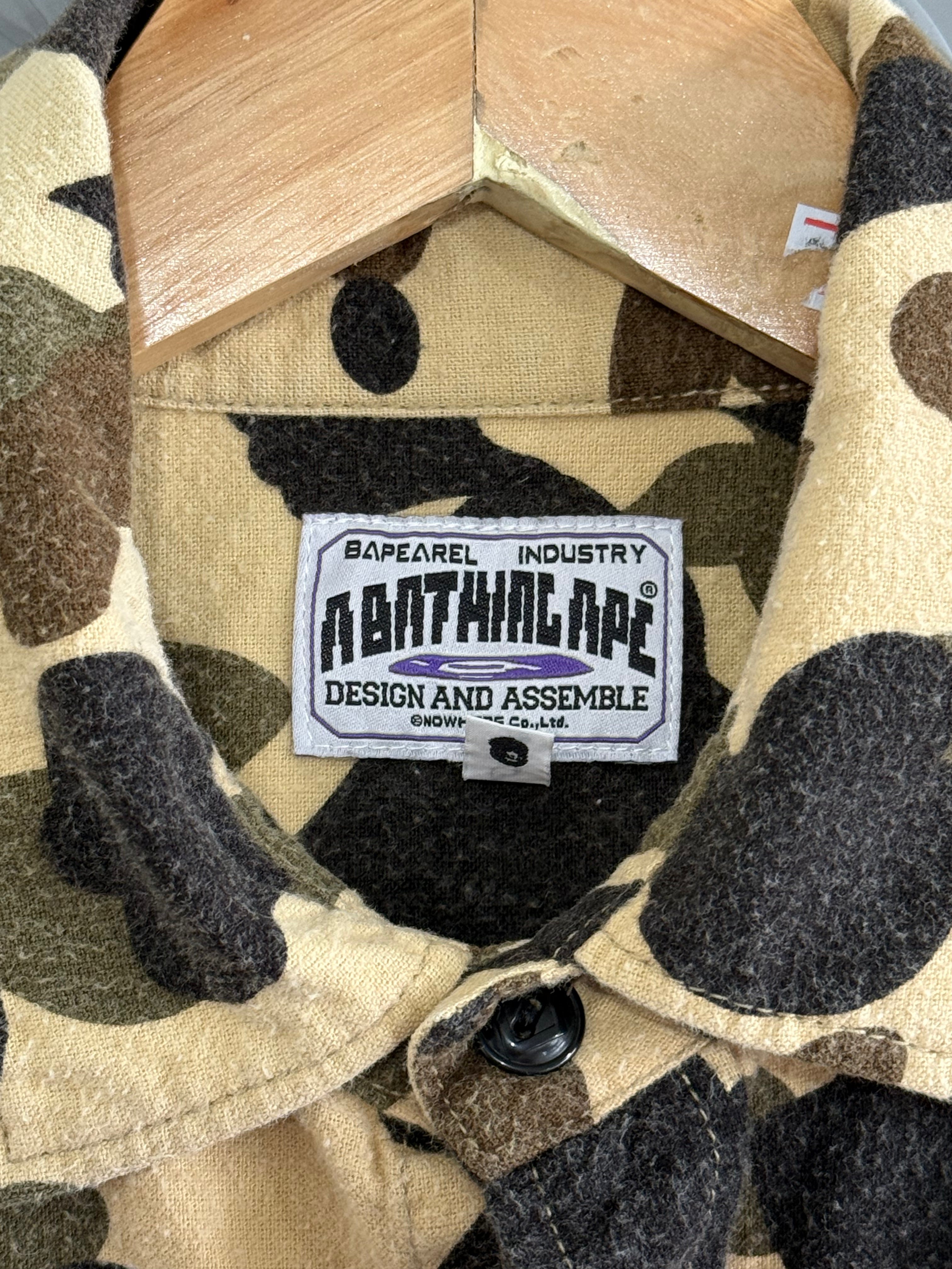 A Bathing Ape Camo Flannel - Size M