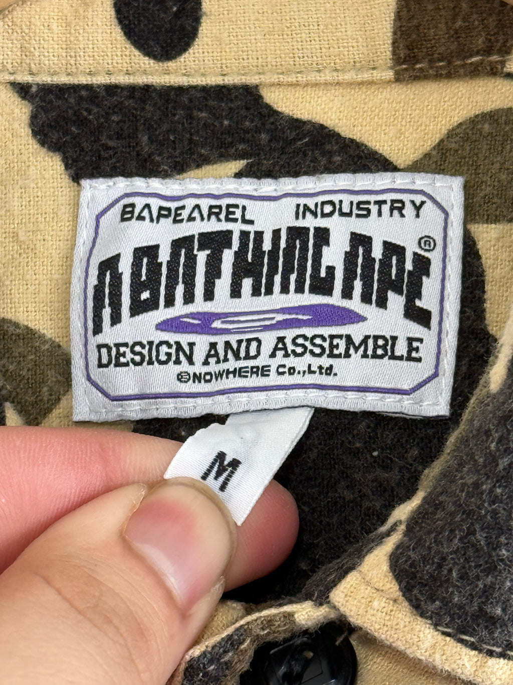 A Bathing Ape Camo Flannel - Size M