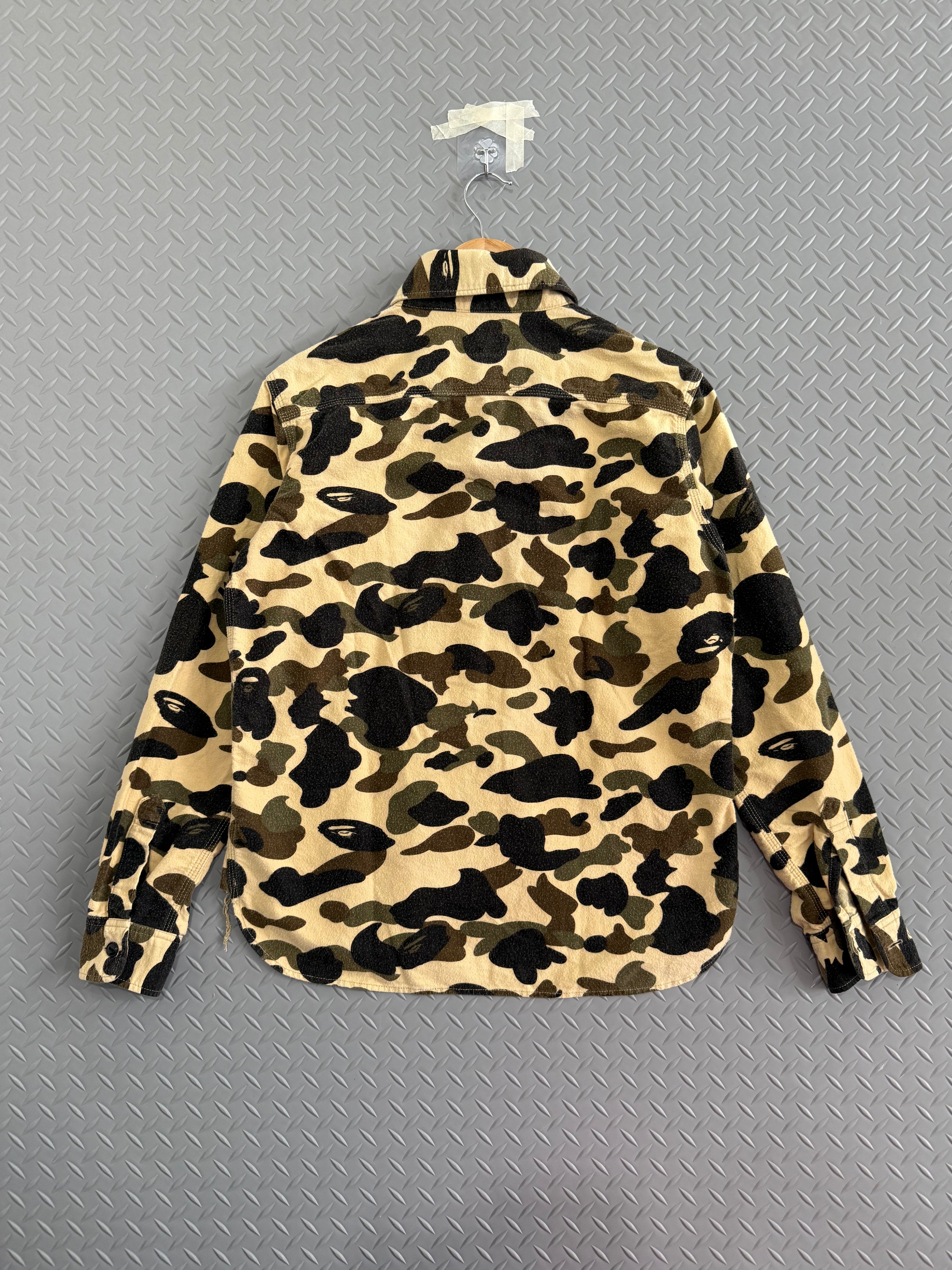 A Bathing Ape Camo Flannel - Size M