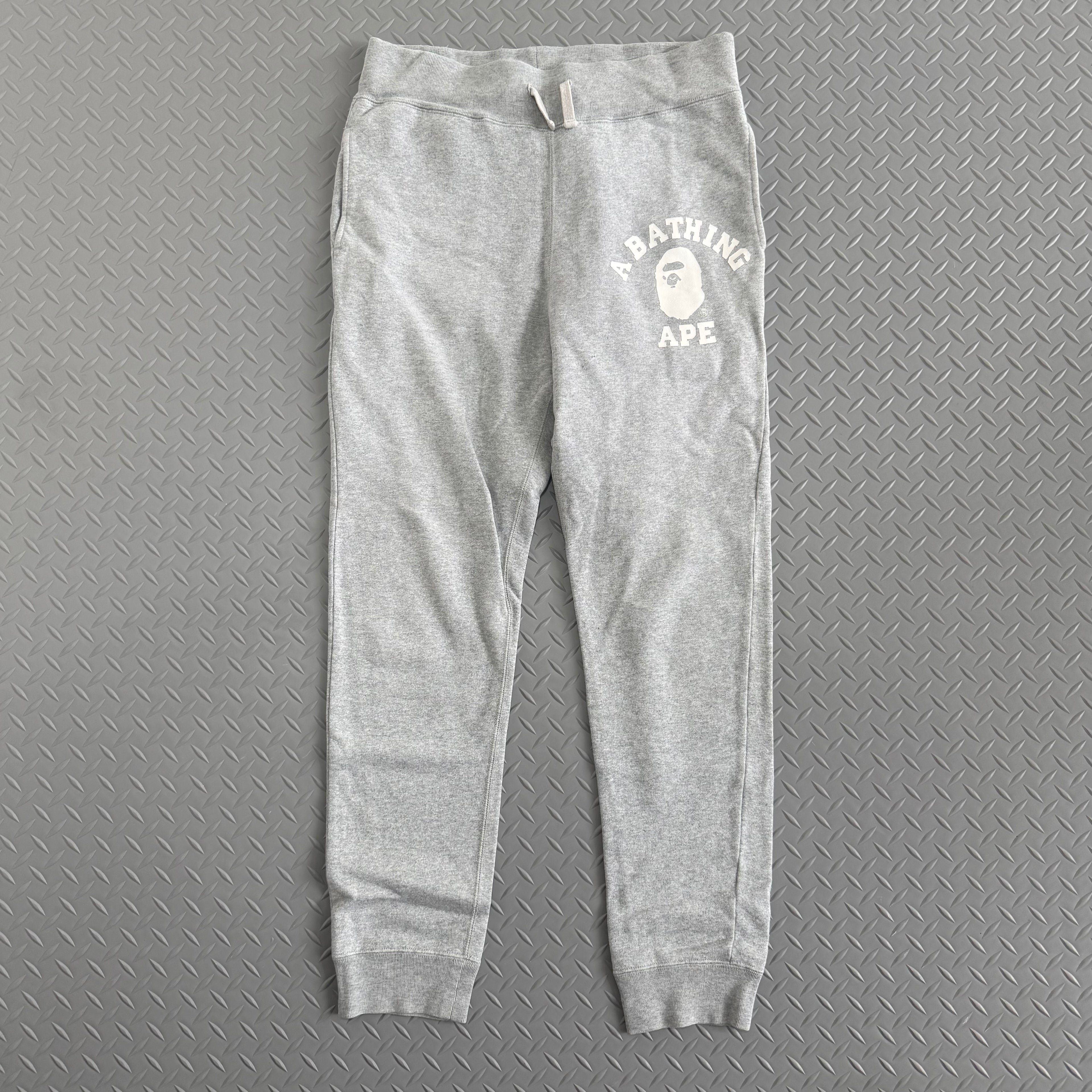 A Bathing Ape College Logo Sweatpants - Size S