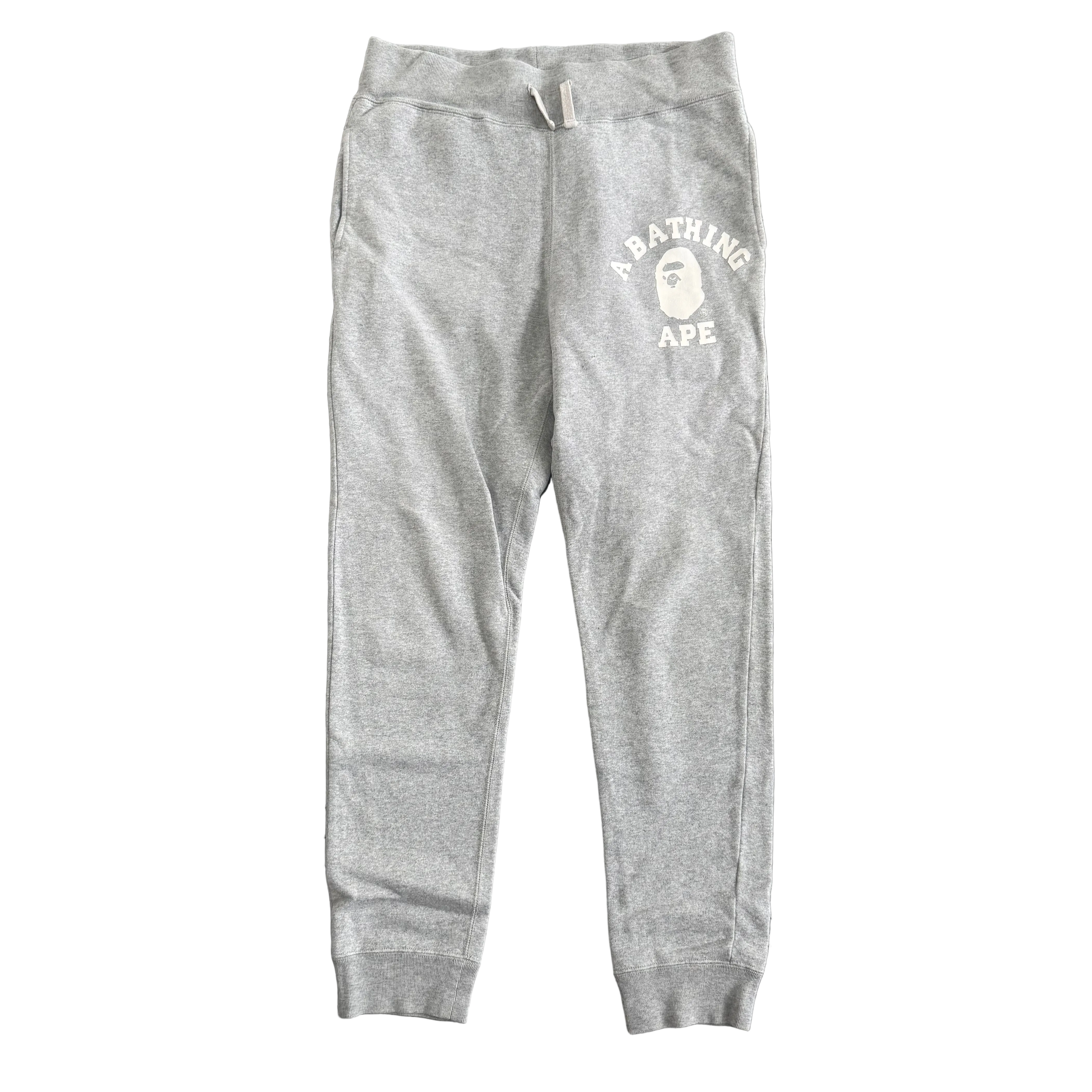 A Bathing Ape College Logo Sweatpants - Size S