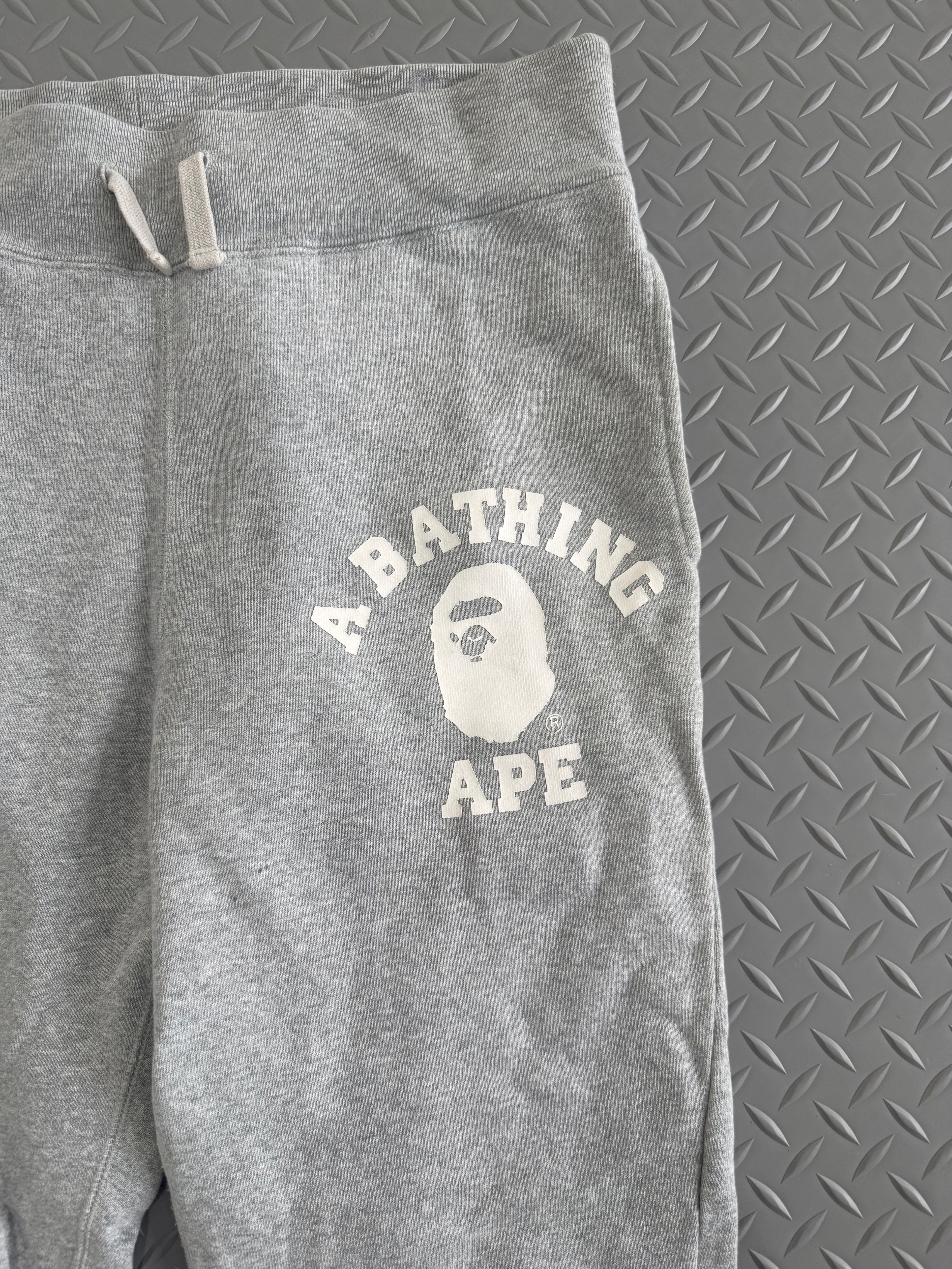 A Bathing Ape College Logo Sweatpants - Size S