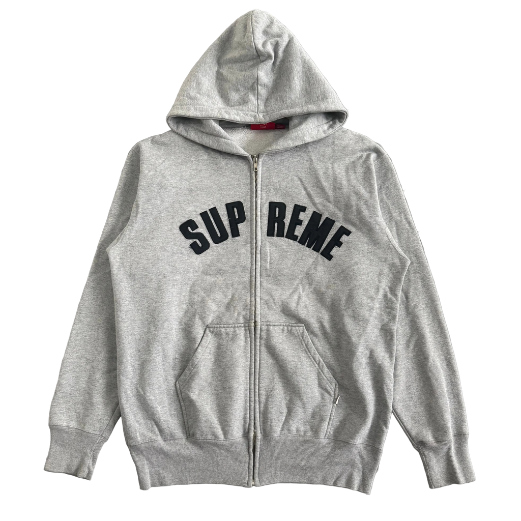 Vintage Supreme Arc Logo Zip Up Hoodie - Size L