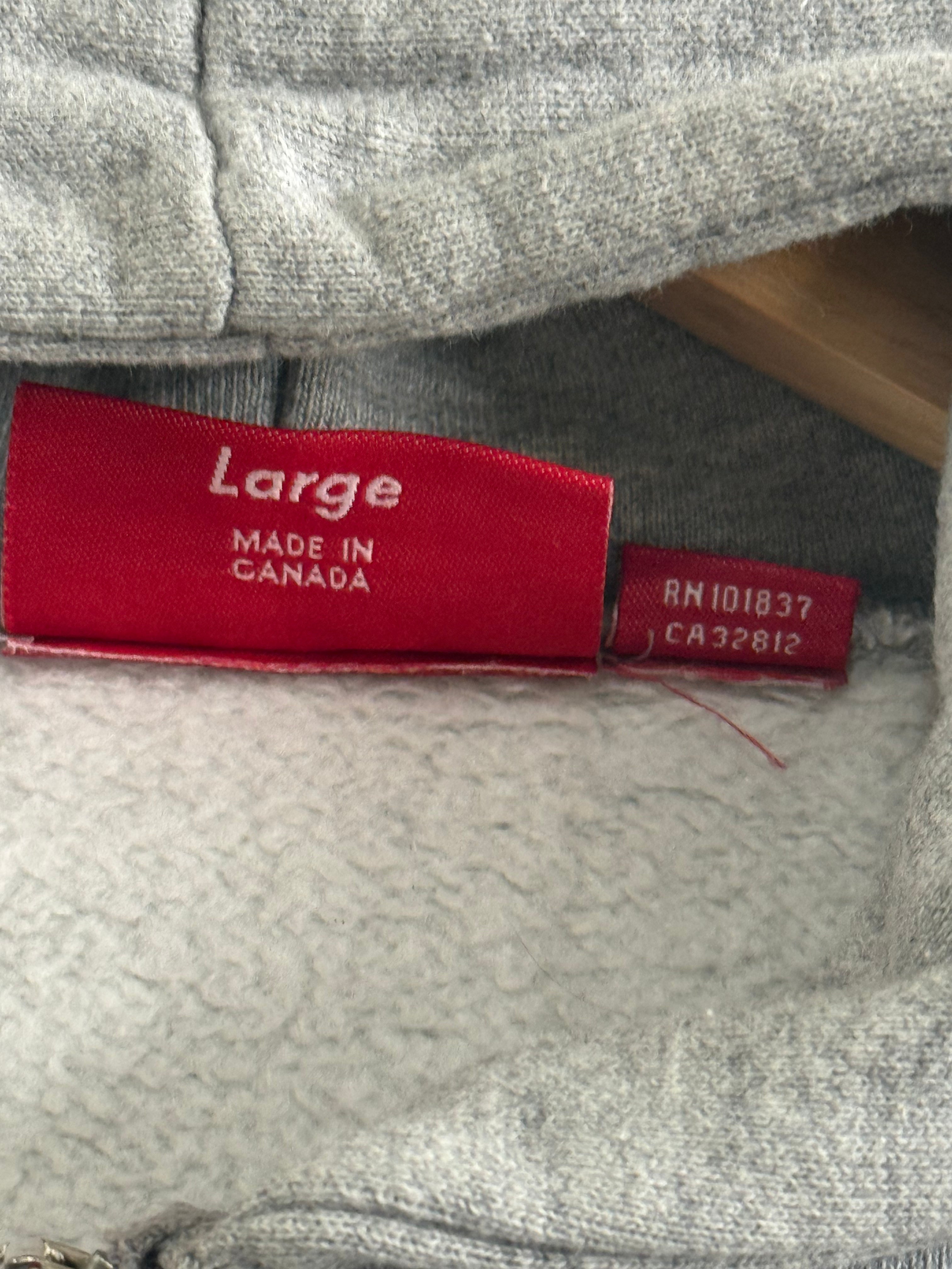 Vintage Supreme Arc Logo Zip Up Hoodie - Size L