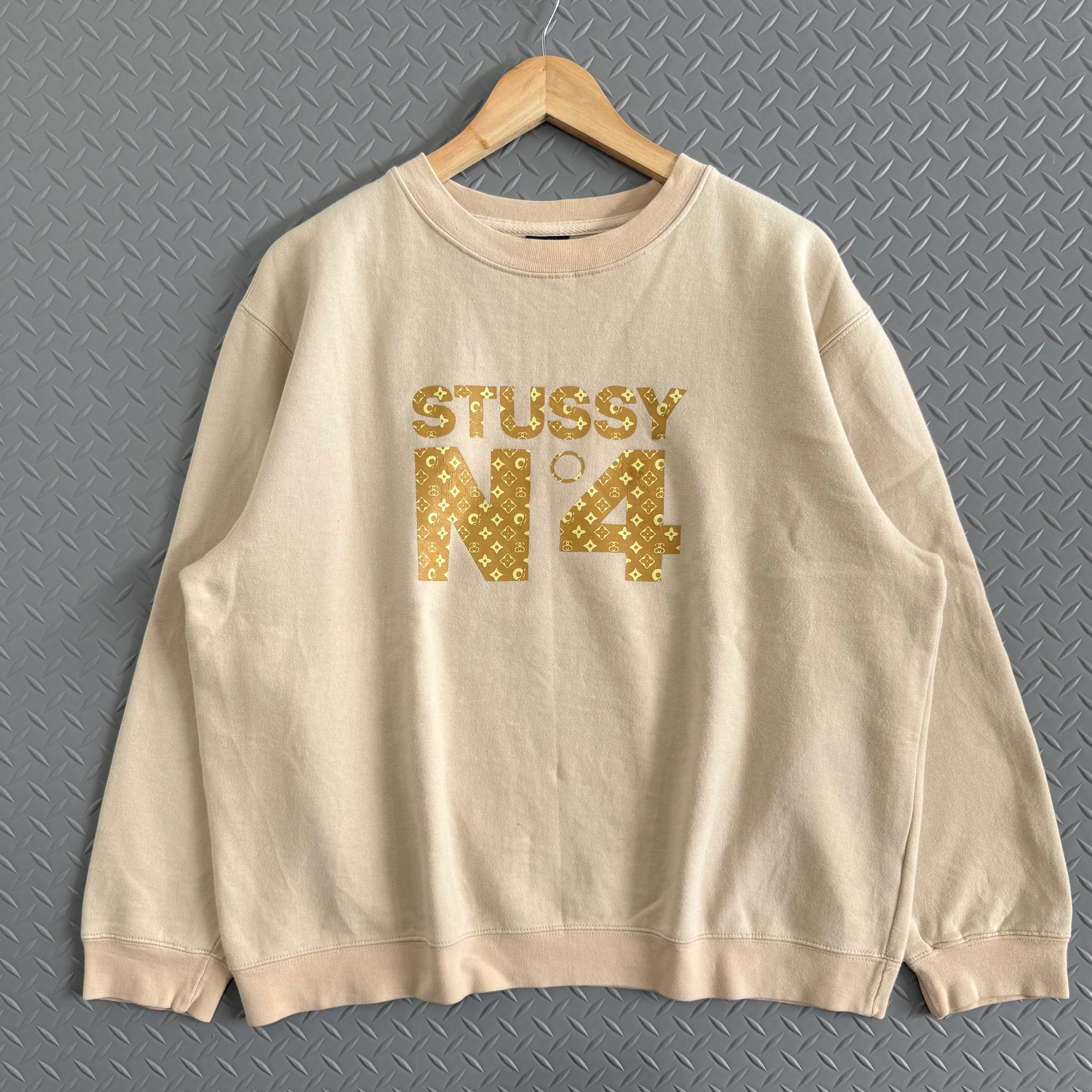 Vintage Stussy N4 Parody Logo - Size L