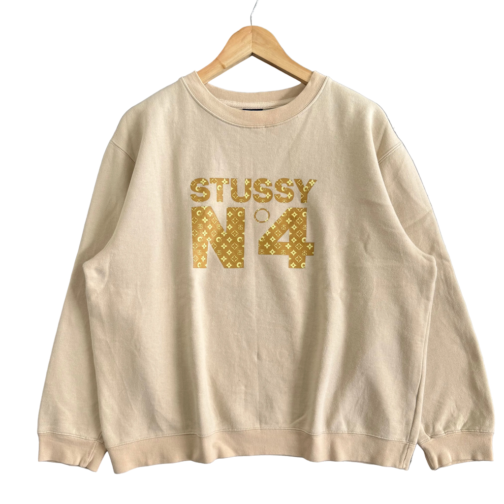 Vintage Stussy N4 Parody Logo - Size L