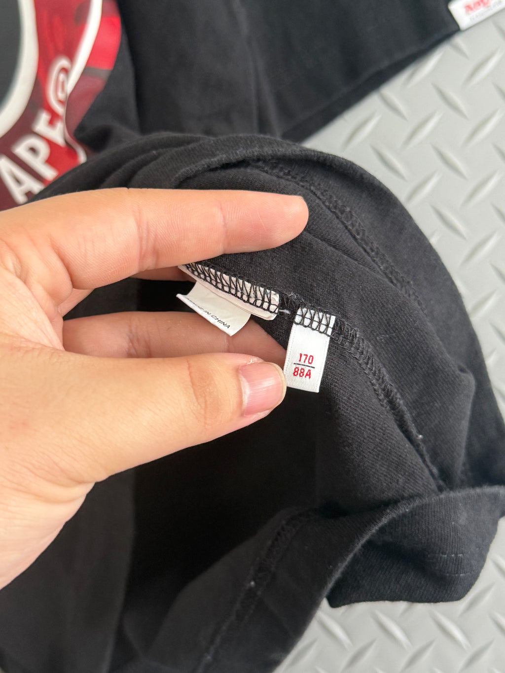 AAPE by A Bathing Ape Red Camo Logo Tee - Size S