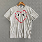 Play CDG Outline Heart Tee AZ-T266 - Size L