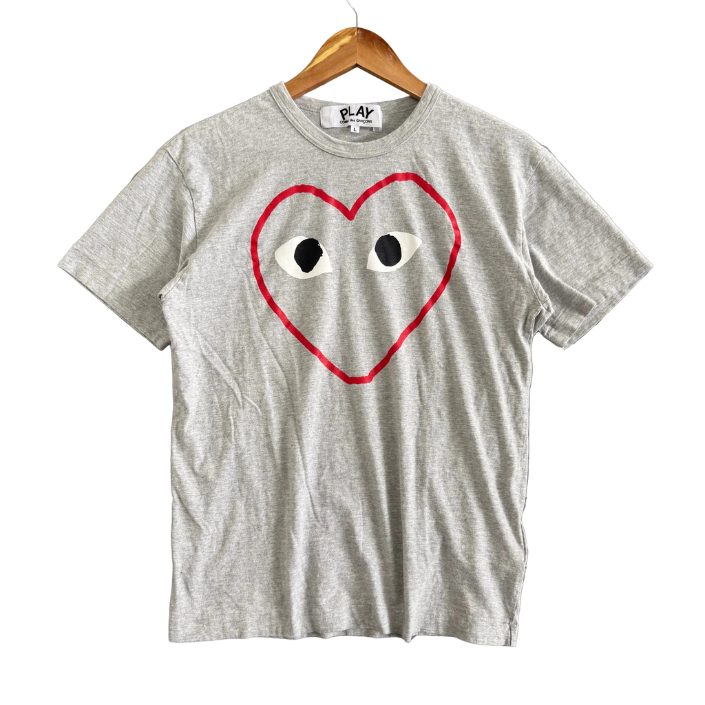 Play CDG Outline Heart Tee AZ-T266 - Size L