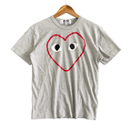 Play CDG Outline Heart Tee AZ-T266 - Size L