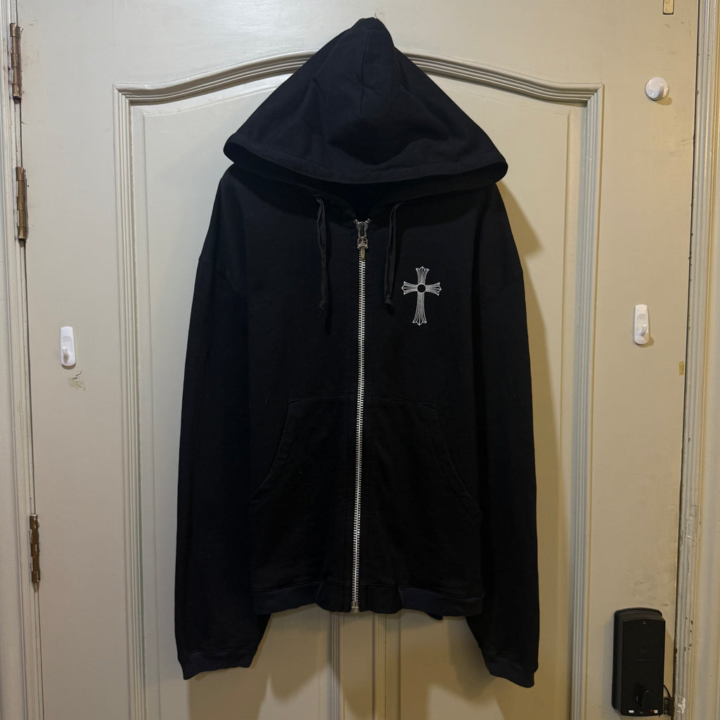 VTG Chrome Hearts T Bar Zip Up Hoodie