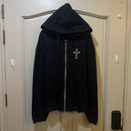VTG Chrome Hearts T Bar Zip Up Hoodie