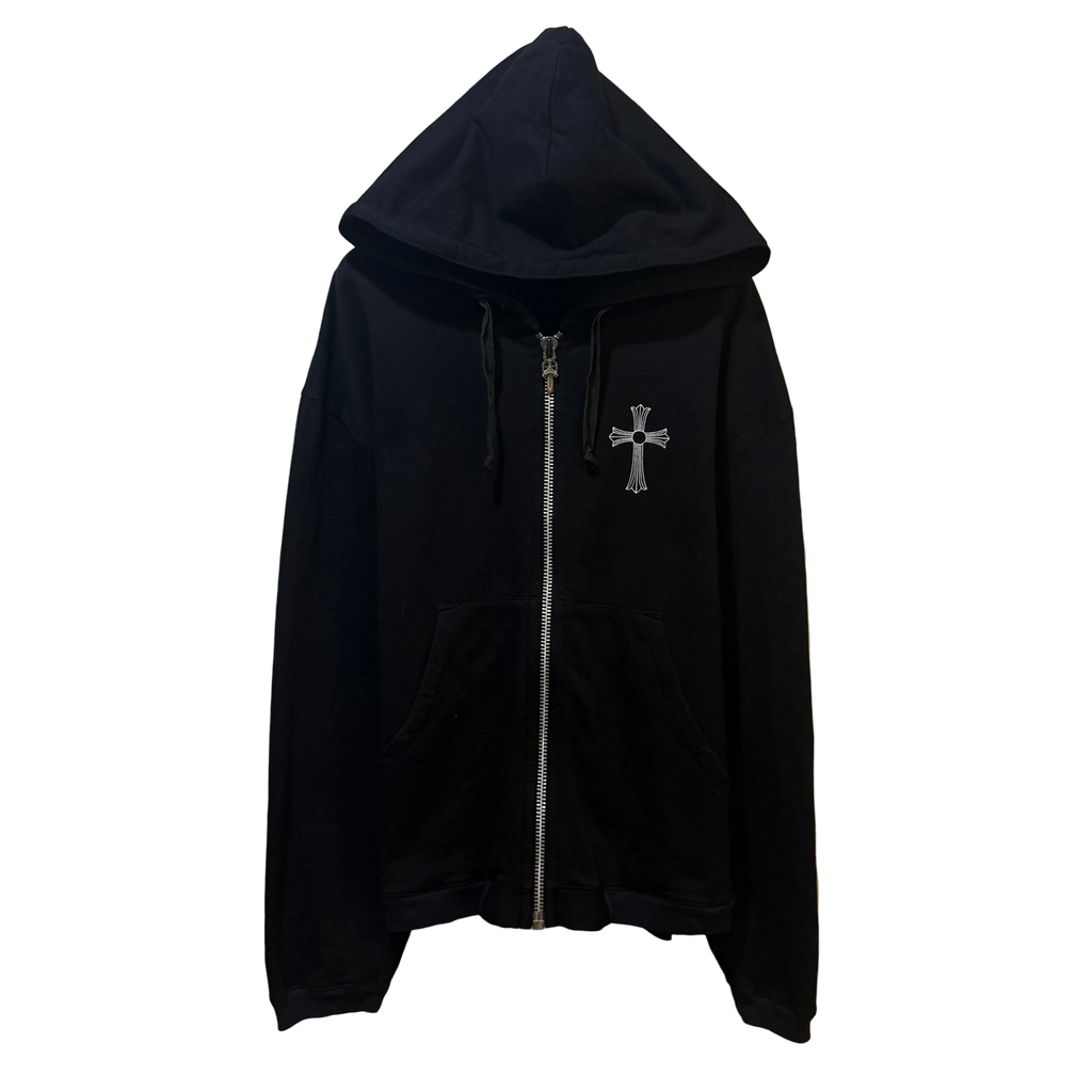 VTG Chrome Hearts T Bar Zip Up Hoodie