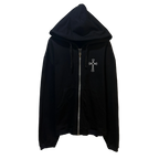 VTG Chrome Hearts T Bar Zip Up Hoodie