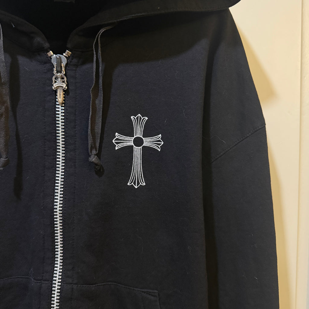 VTG Chrome Hearts T Bar Zip Up Hoodie
