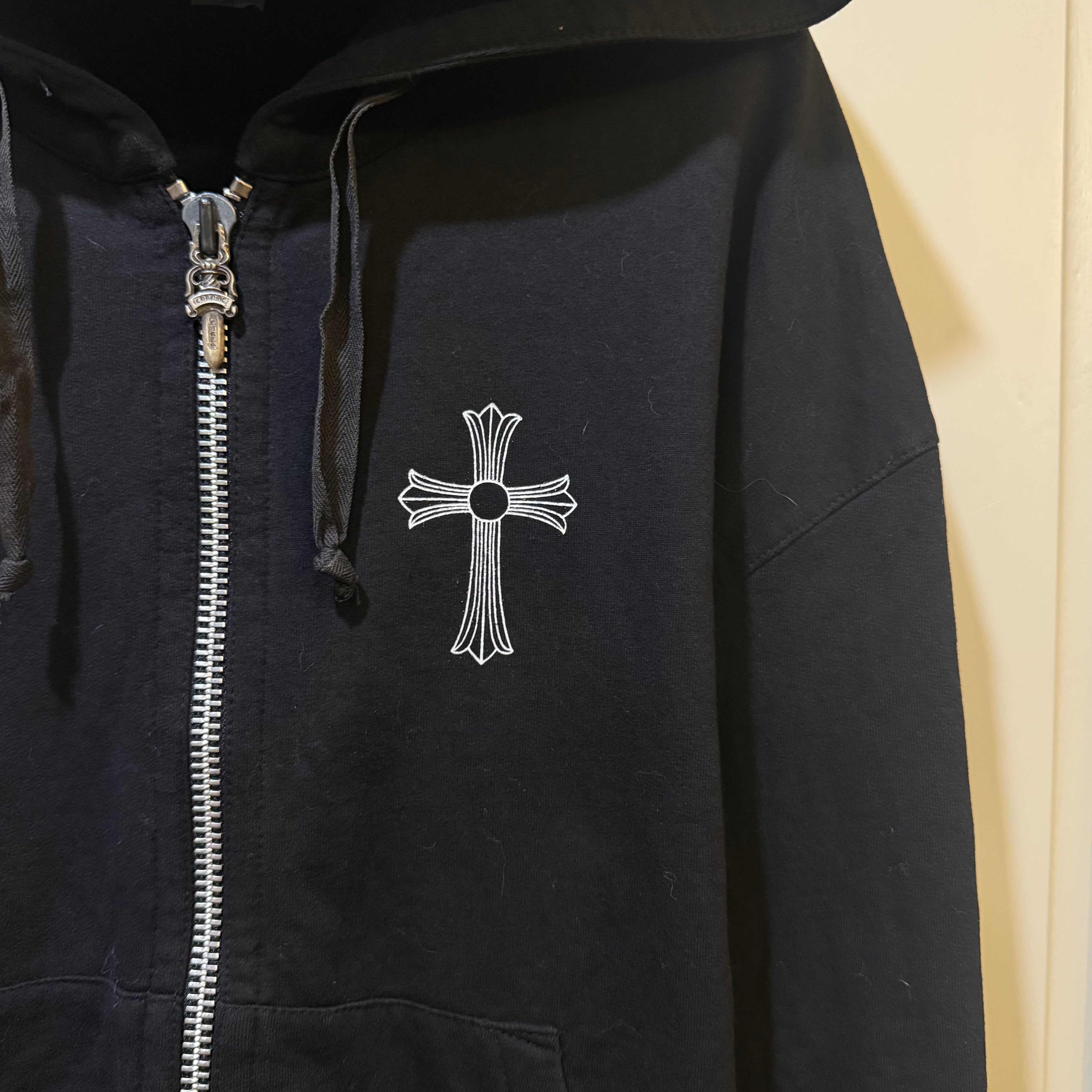 VTG Chrome Hearts T Bar Zip Up Hoodie