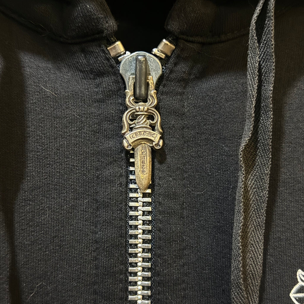 VTG Chrome Hearts T Bar Zip Up Hoodie