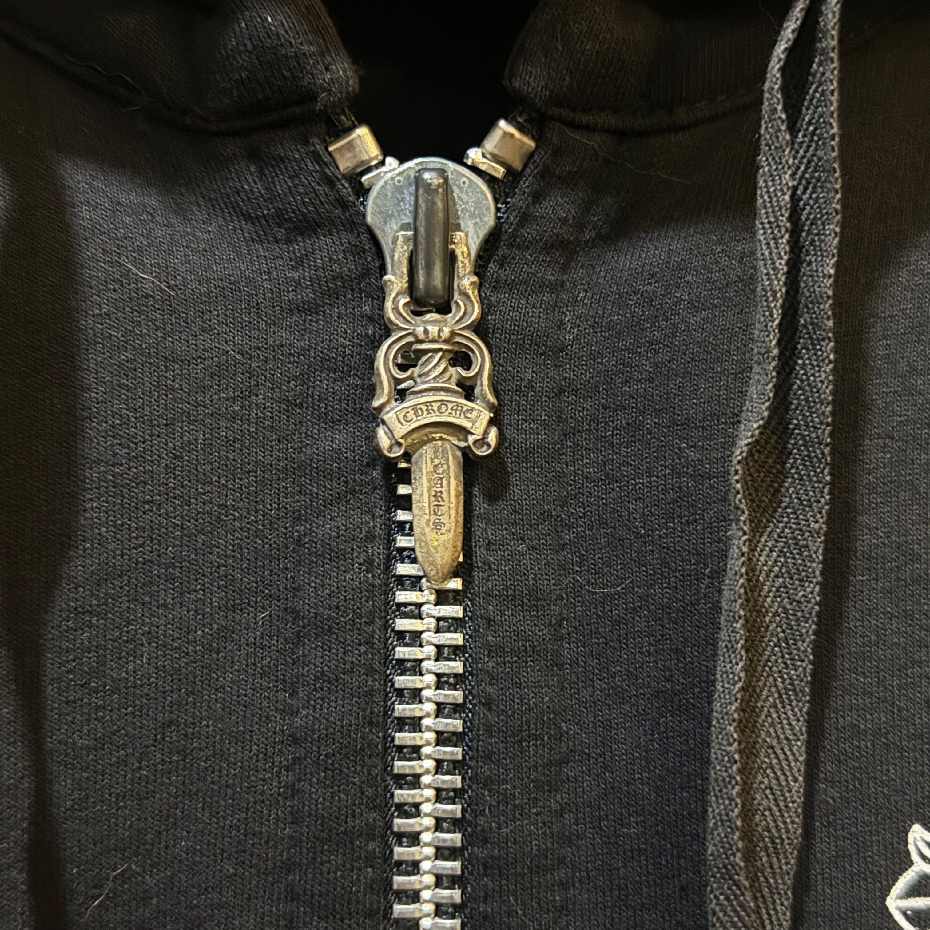 VTG Chrome Hearts T Bar Zip Up Hoodie