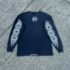 VTG Chrome Hearts Floral Longsleeve Pocket Tee - Size M